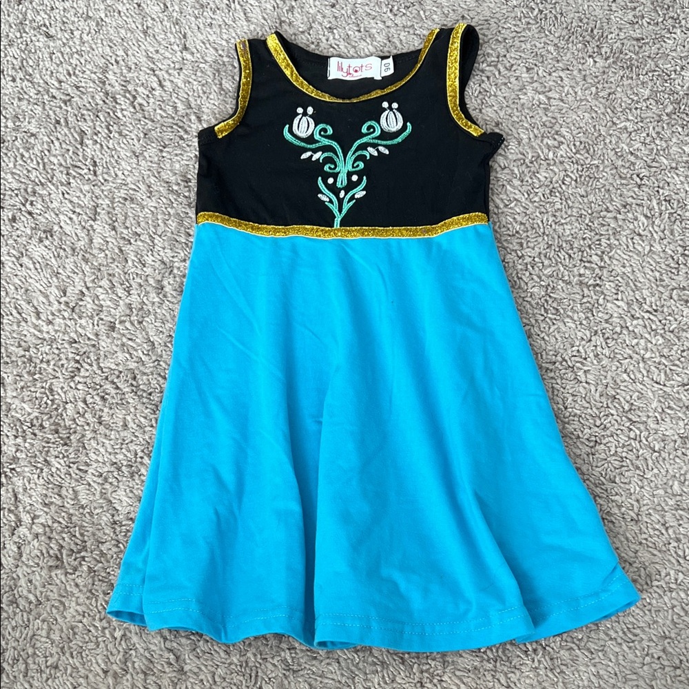 LilyTots Kidswear Frozen Anna Elsa Costume Dress